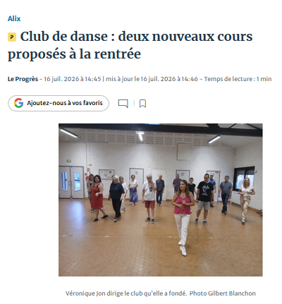 club de danse alix-village
